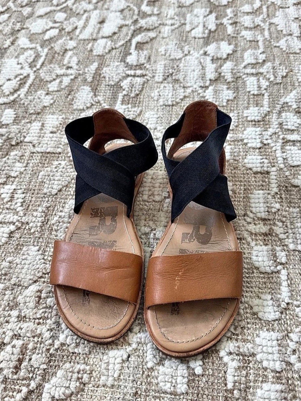 Sorel Ella Sandal Brown & Black Strappy Sandals